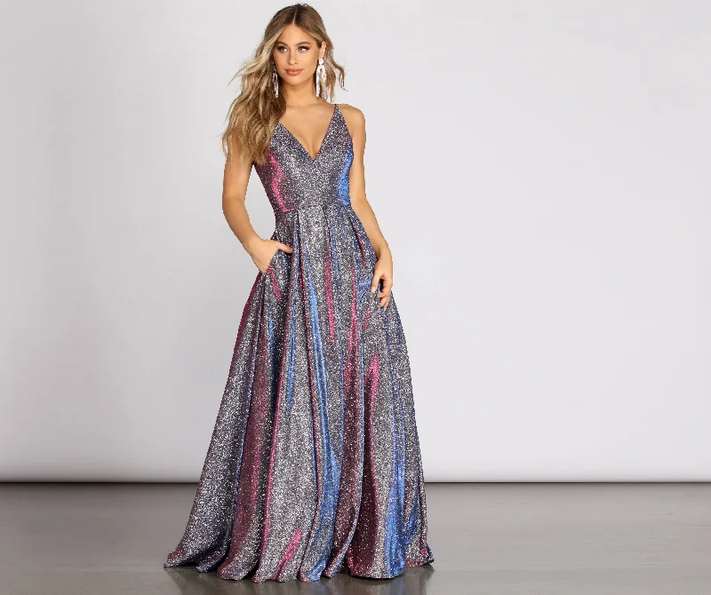 Formal Dress for Formal DinnersCora Glitter Ball Gown