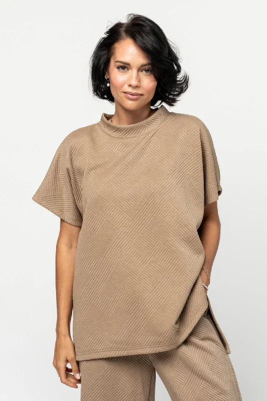 cropped women's topsAddison Top in Sand - FINAL SALE