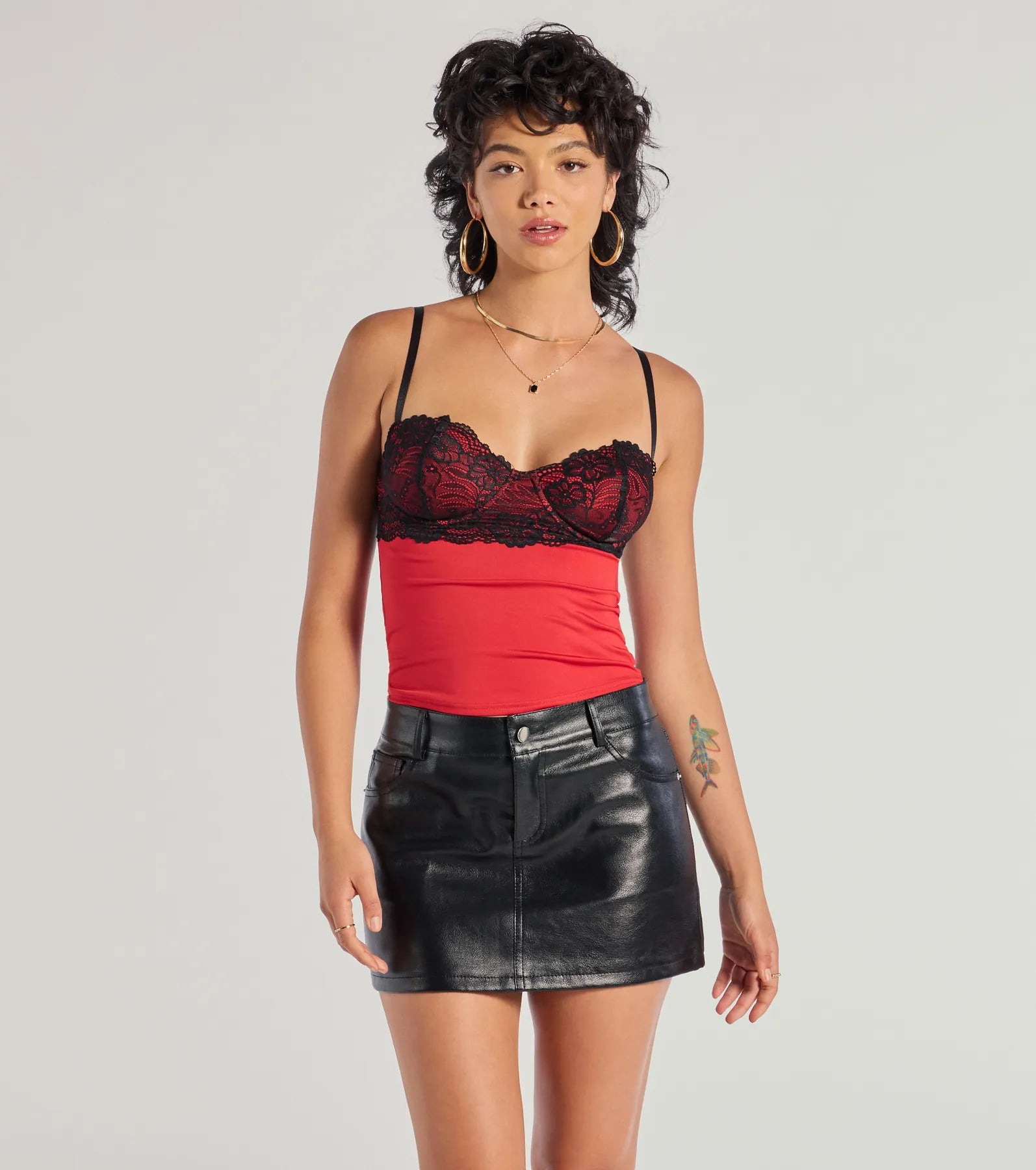 women's tops for those who want to make a bold fashion statement with their choice of topsAlluring Glam Lace Bust Strappy Back Top