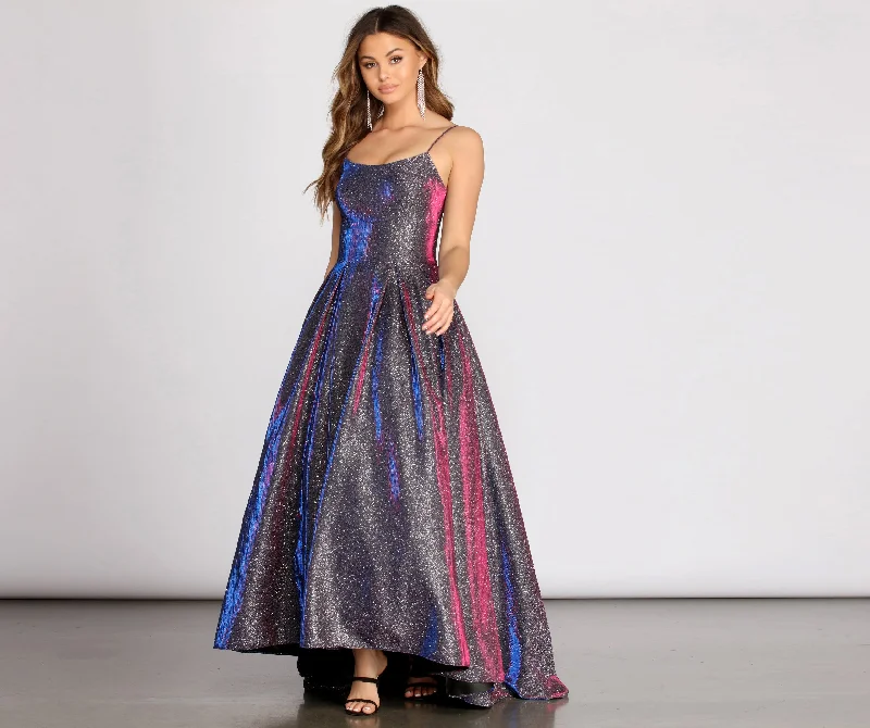 Formal Dress for Cocktail PartiesAnya Shining Glitter Ball Gown