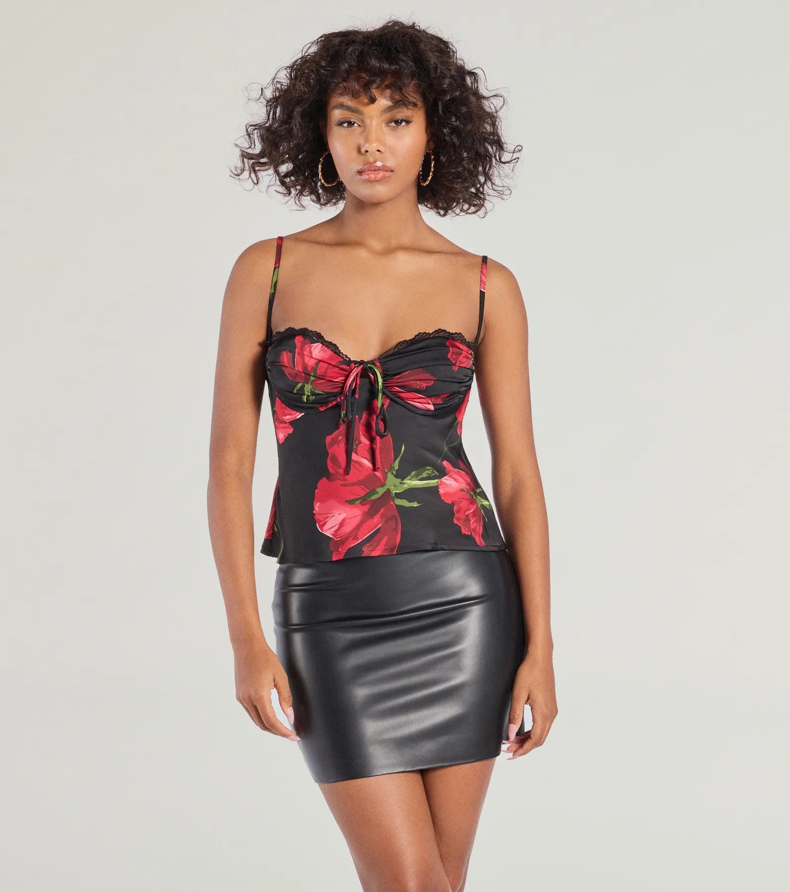 women's tops for those who want to wear pieces that are both functional and fashionablePetal Perfection Floral Satin Top