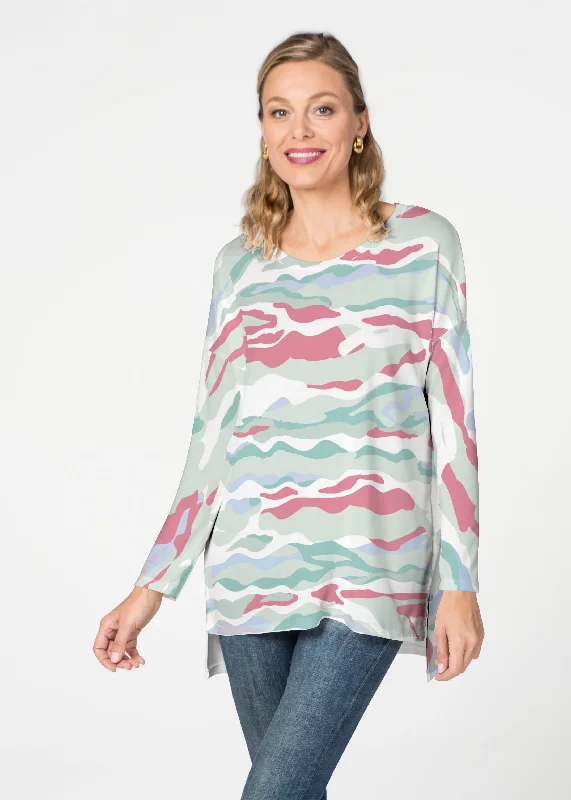 women's tops with unique designsMountain View Brick (17296) Slouchy Butterknit Top