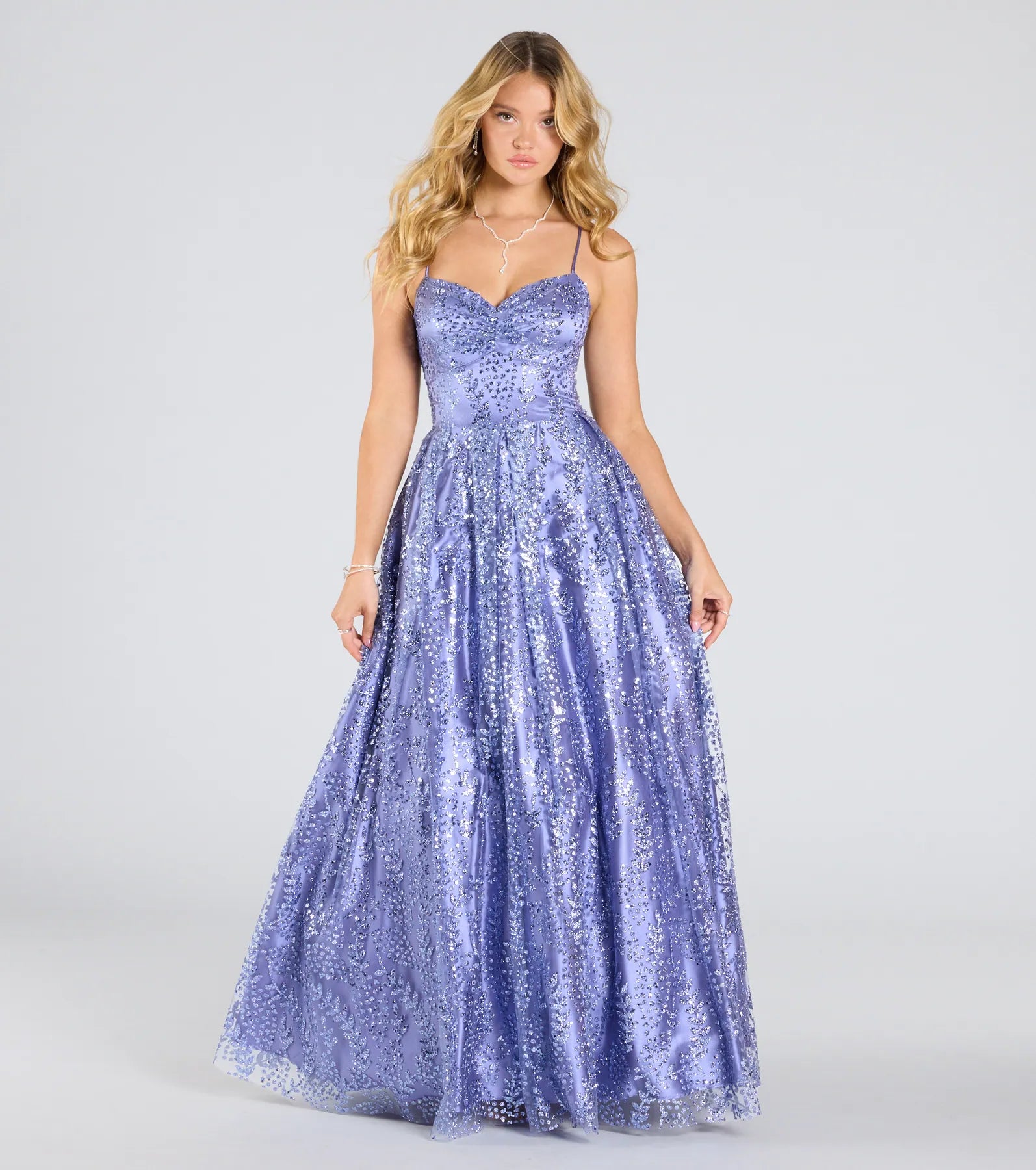 Formal Dress for Humanitarian AwardsElsie Glitter Tulle Lace-Up Ball Gown