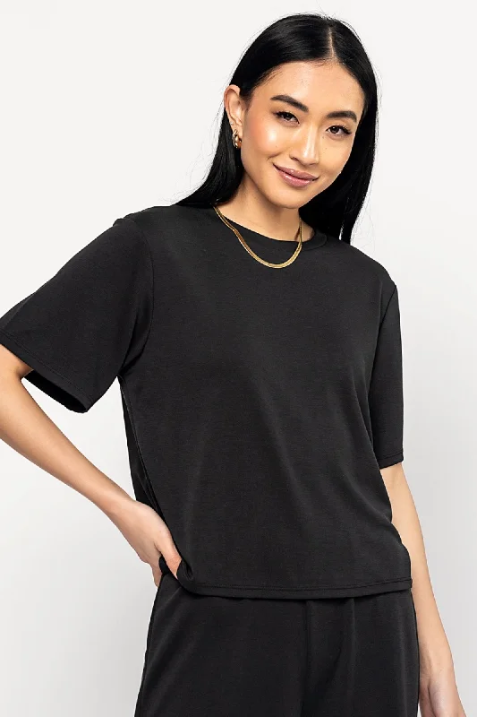 women's tops for picnics in the parkEver Top in Black - FINAL SALE