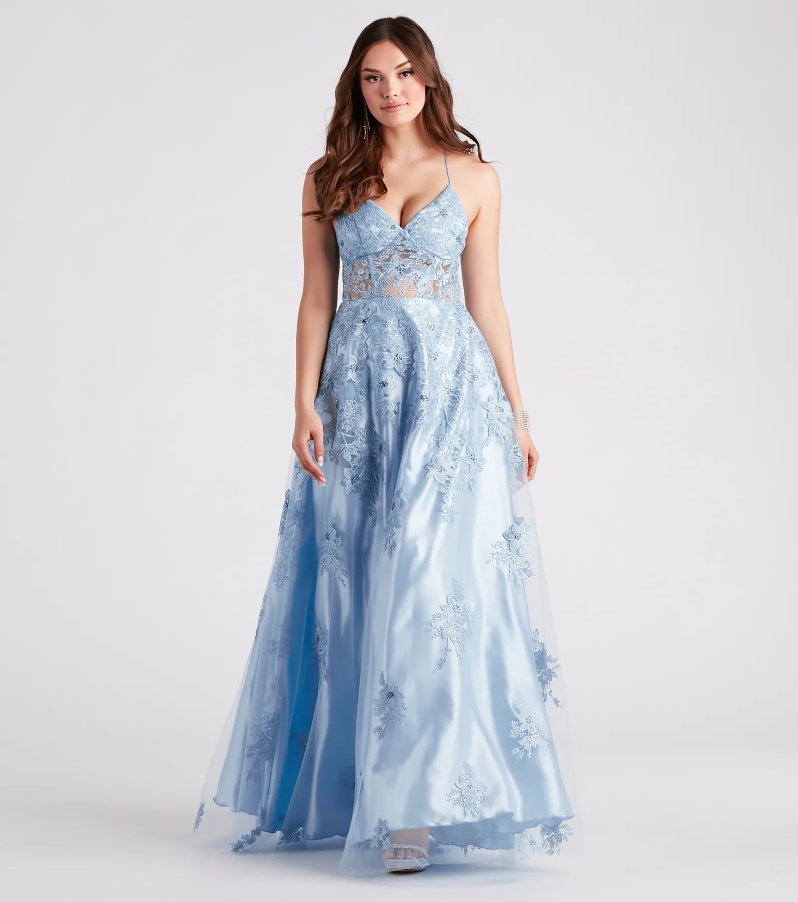 Formal Dress for Holiday PartiesWillow Floral Embroidered Ball Gown