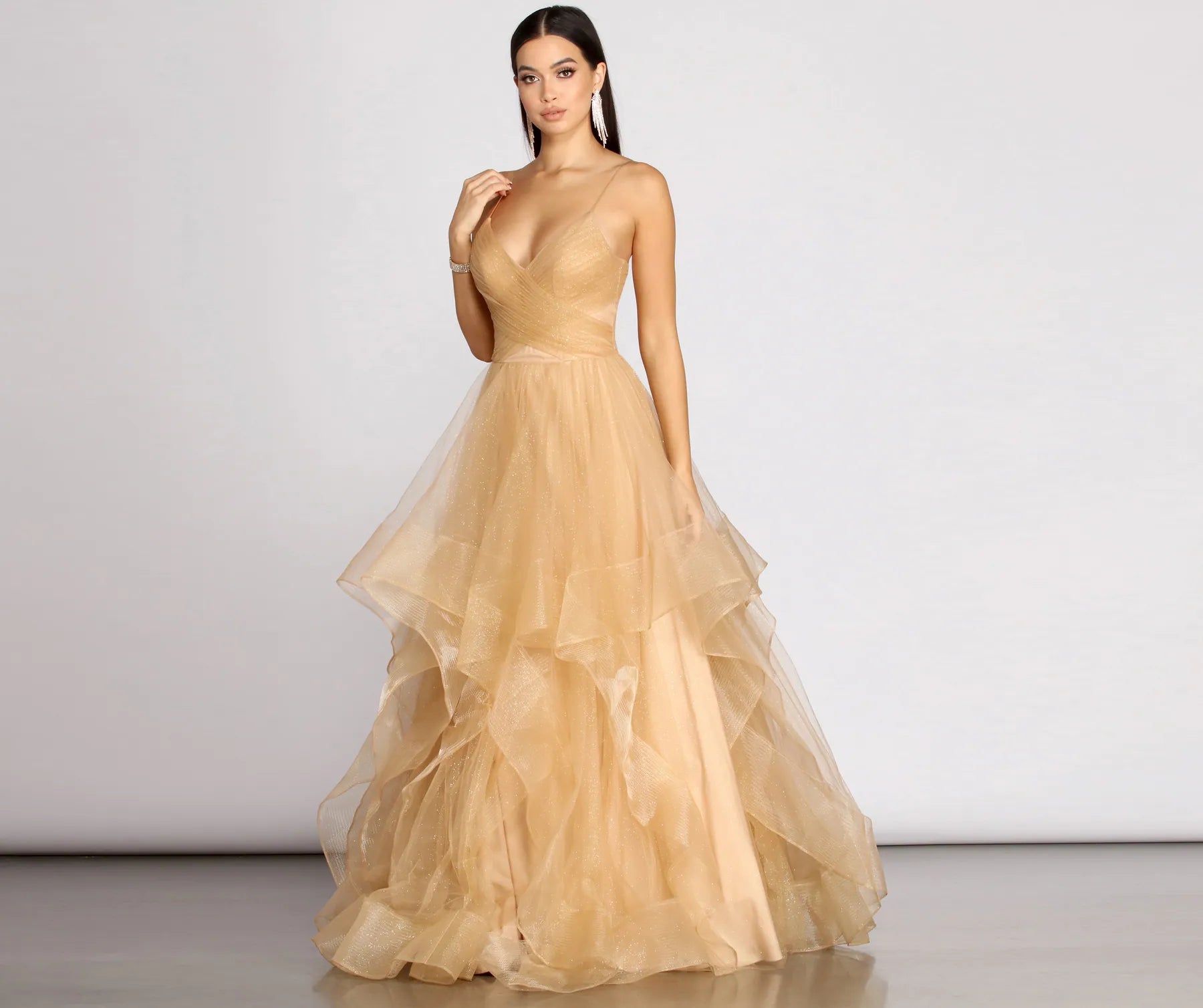 Formal Dress for Urban ThemesMarianne Tulle Glitter Ball Gown