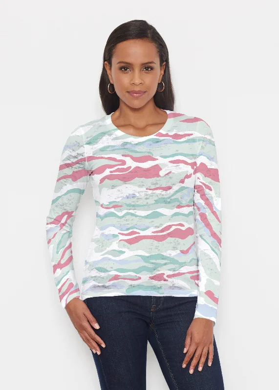 off-the-shoulder women's topsMountain View Brick (17296) ~ Signature Long Sleeve Crew Shirt