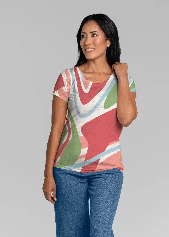 women's tops for those who want to create outfits that are both trendy and timelessBoomerang (17292) ~ Short Sleeve Scoop Shirt